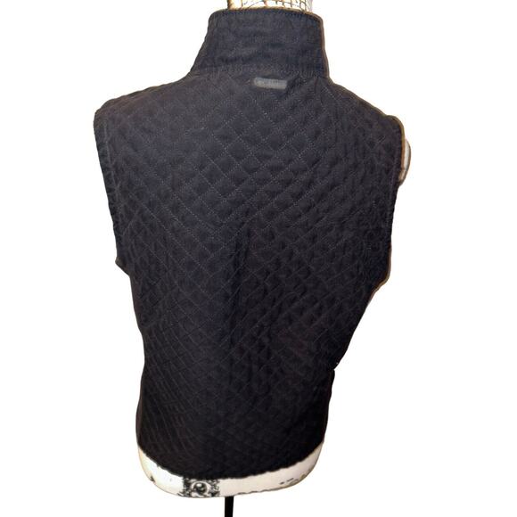 Columbia Black Quilted Full Zip Vest Size Medium Women's - Picture 6 of 8
